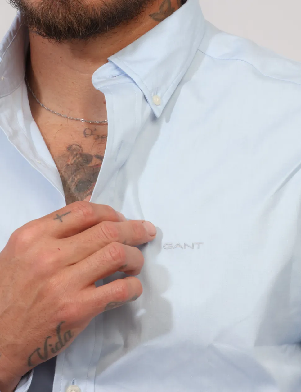Camicia Gant Azzurra