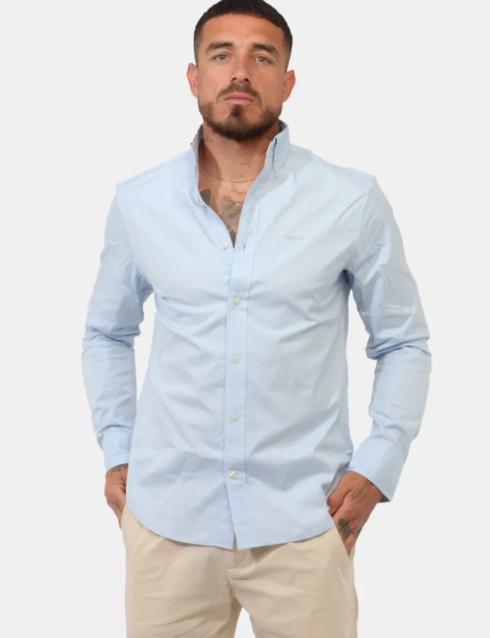 Camicia Gant Azzurra