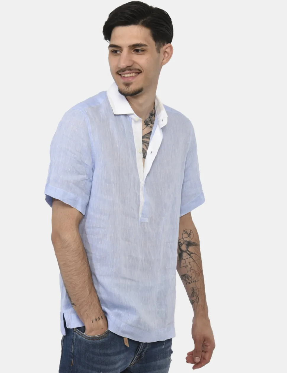 Camicia Gazzarrini Azzurro