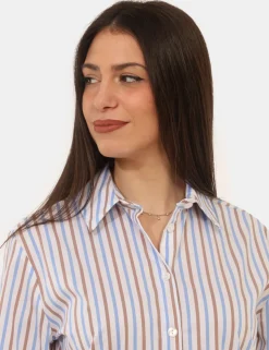 Camicia Materica Azzurra