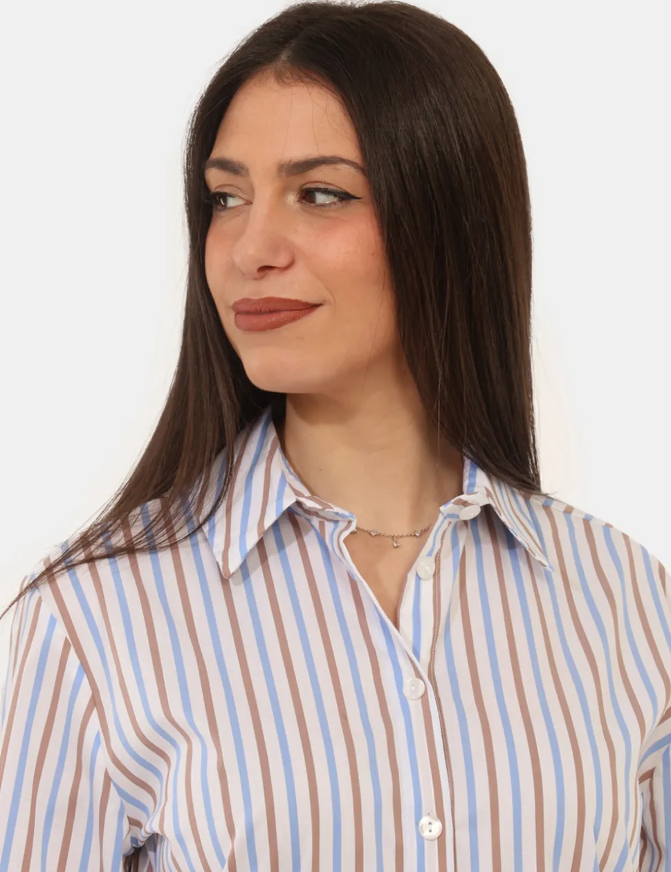 Camicia Materica Azzurra