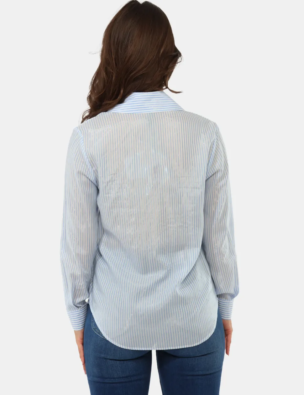 Camicia Materica Azzurra