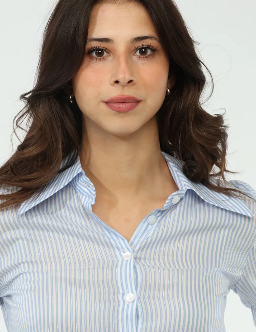 Camicia Materica Azzurra