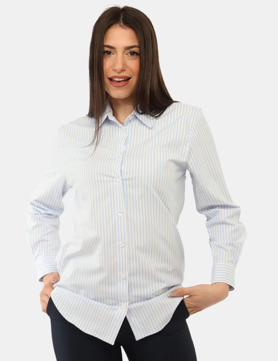 Camicia Materica Azzurro