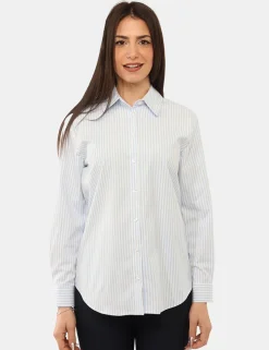 Camicia Materica Azzurro