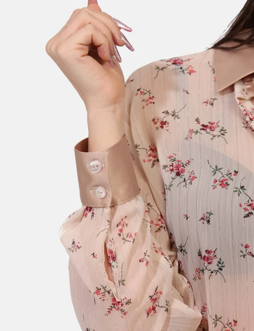 Camicia Materica Beige