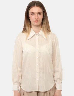 Camicia Materica Beige