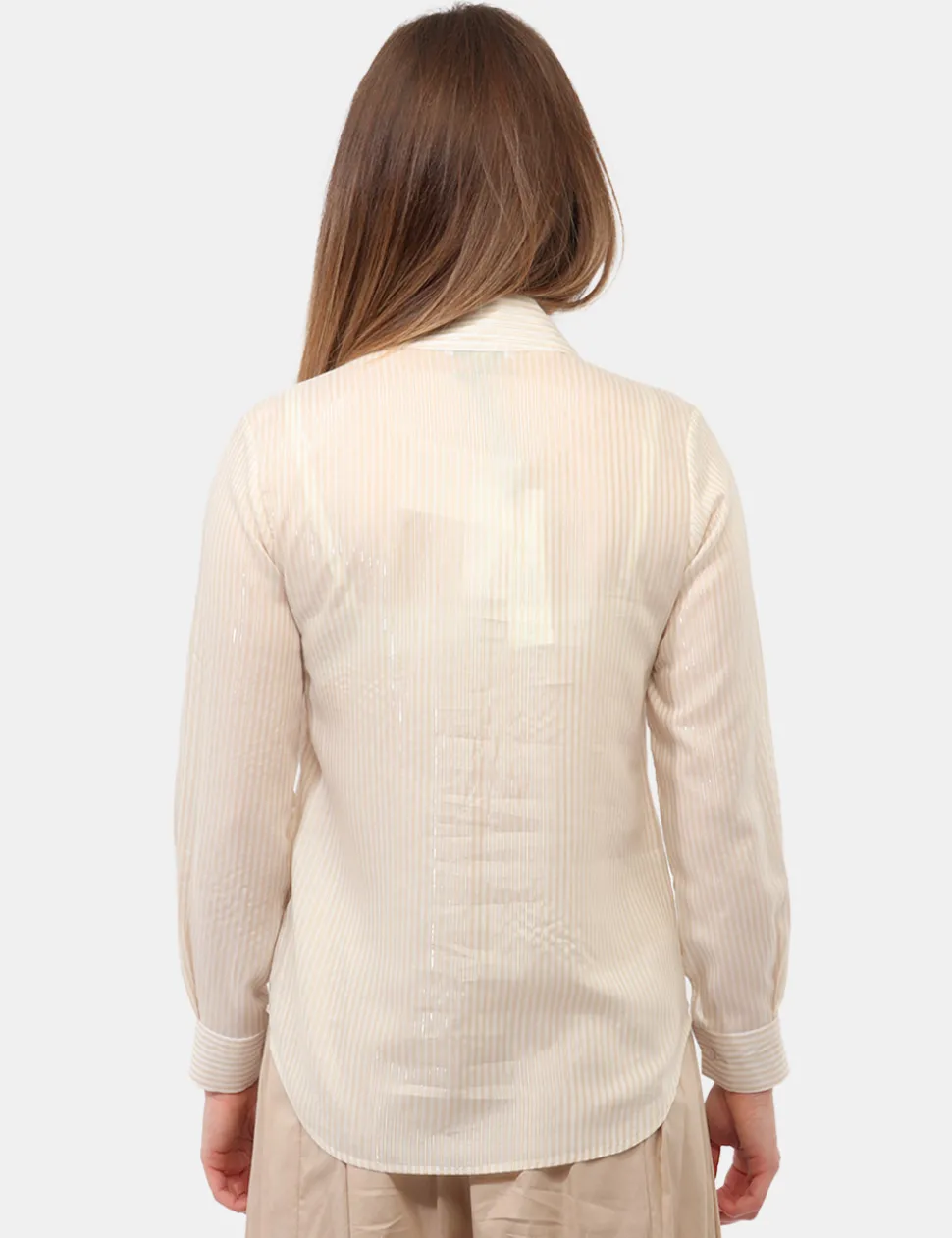 Camicia Materica Beige