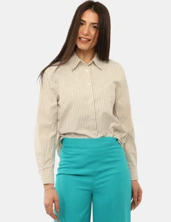 Camicia Materica Beige