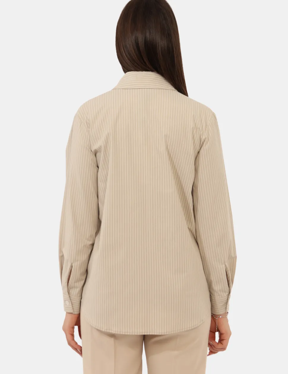 Camicia Materica Beige