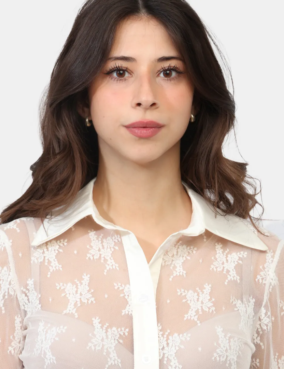 Camicia Materica Bianca