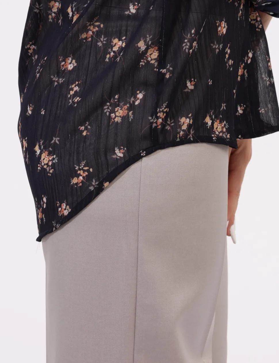 Camicia Materica Blu