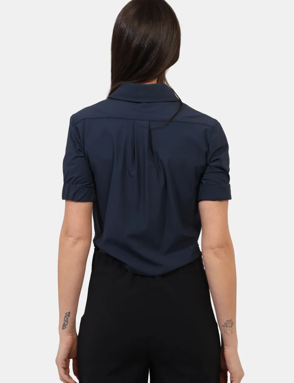 Camicia Materica Blu