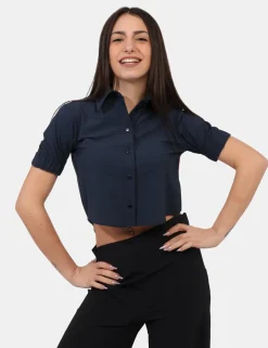 Camicia Materica Blu