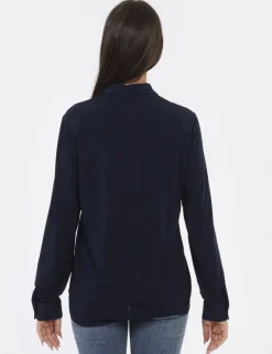 Camicia Materica Blu