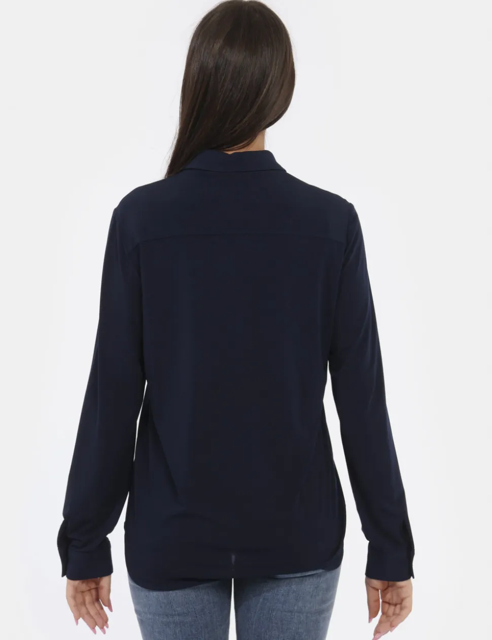 Camicia Materica Blu