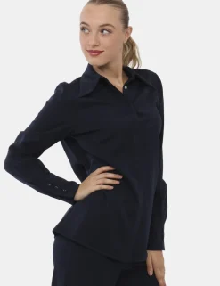 Camicia Materica Blu