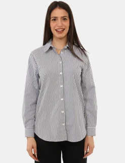 Camicia Materica Blu