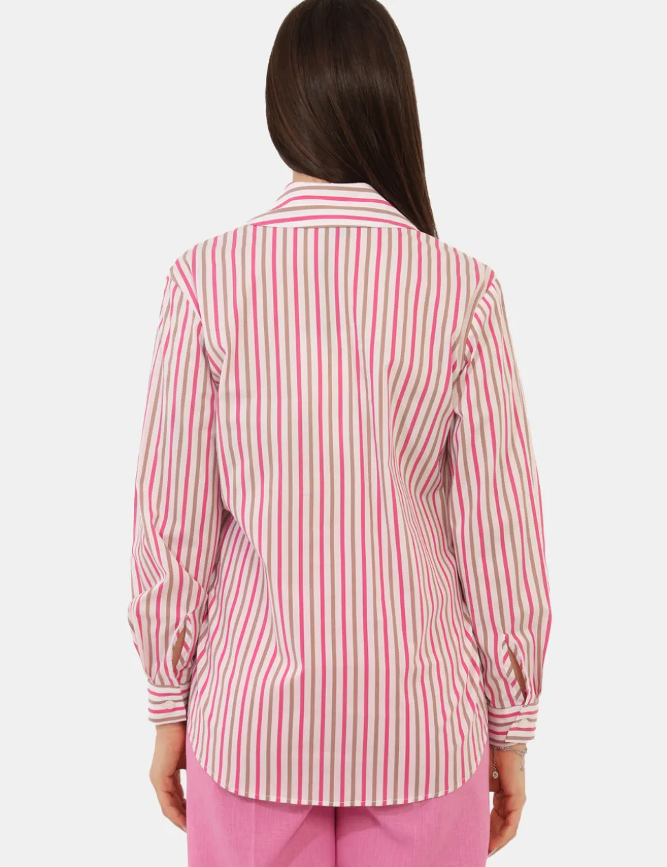 Camicia Materica Fucsia