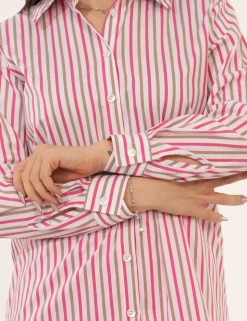 Camicia Materica Fucsia