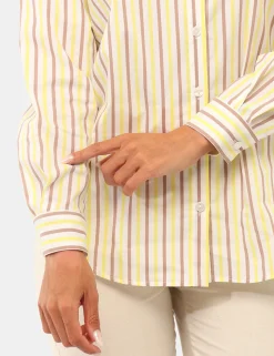 Camicia Materica Gialla e Viola