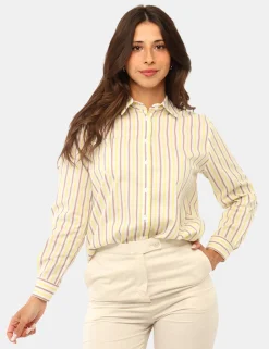 Camicia Materica Gialla e Viola