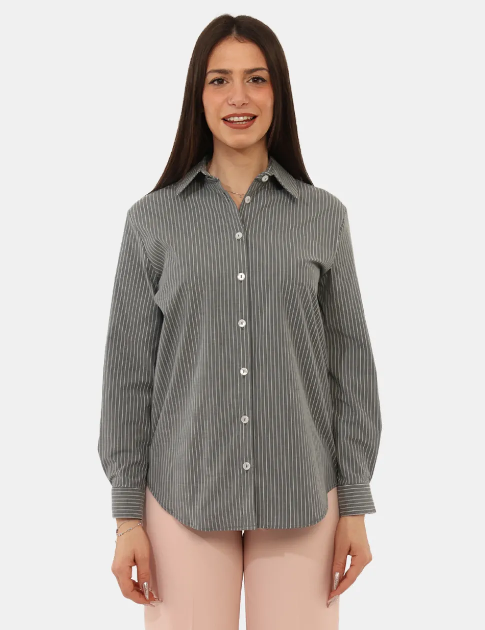 Camicia Materica Grigia
