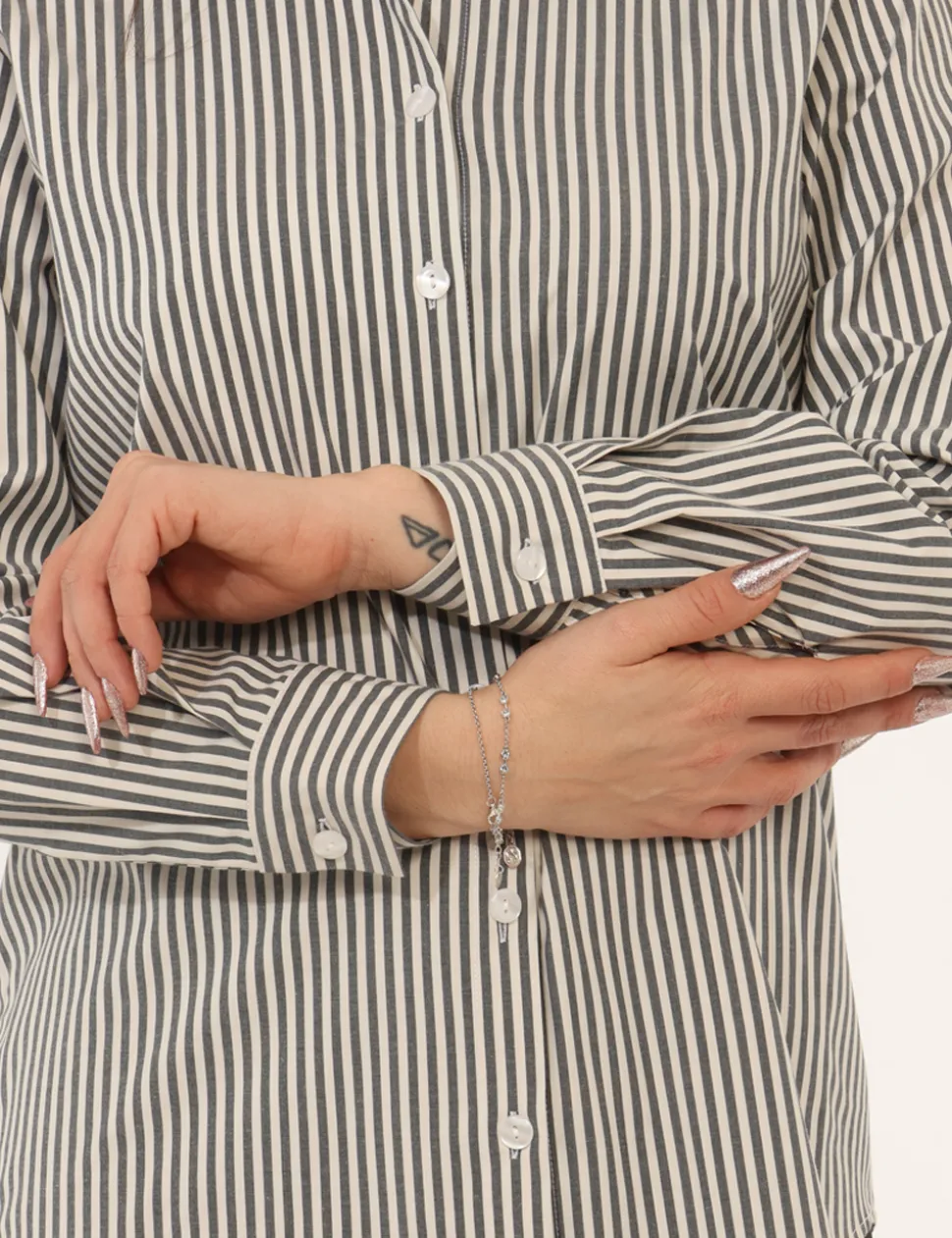 Camicia Materica Grigia
