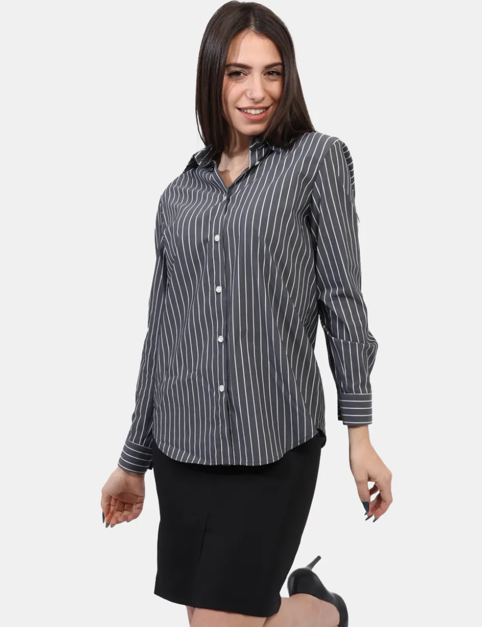 Camicia Materica Grigio