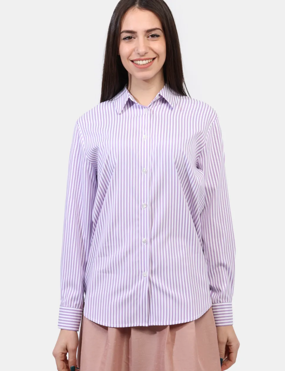 Camicia Materica Lilla