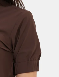 Camicia Materica Marrone