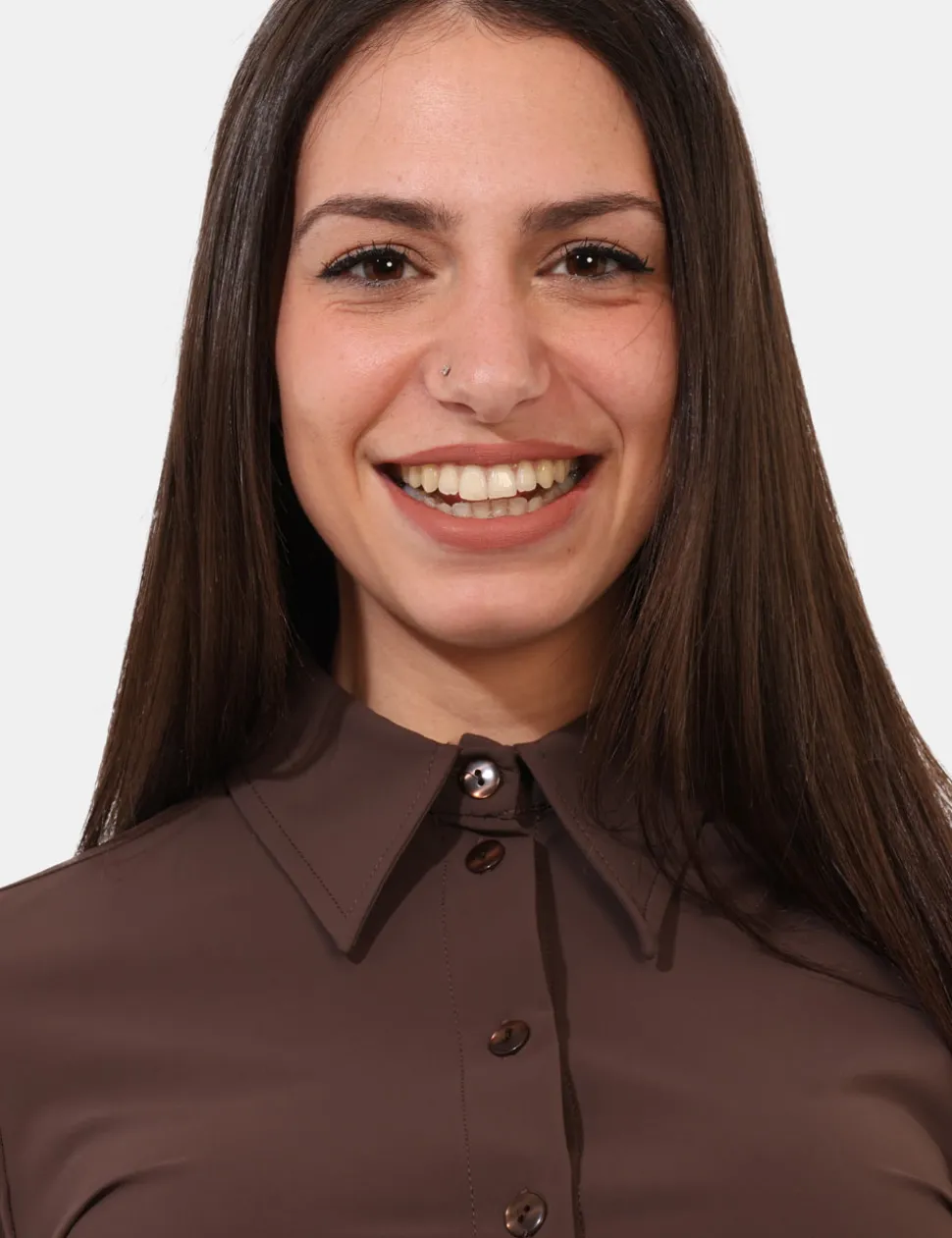 Camicia Materica Marrone
