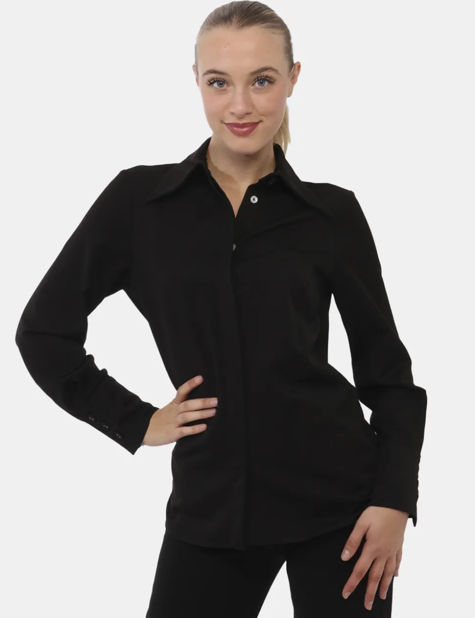 Camicia Materica Nero