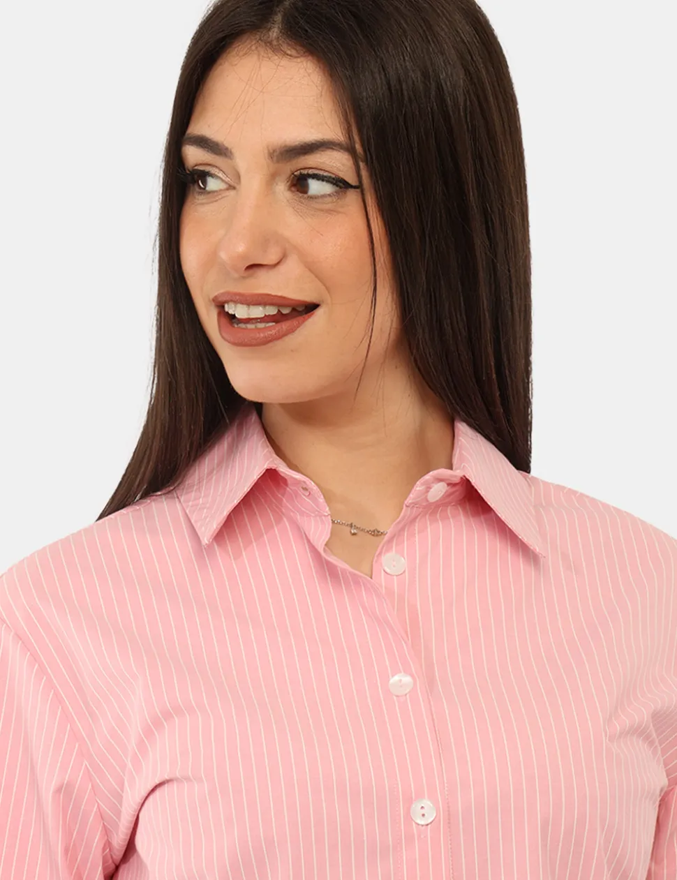 Camicia Materica Rosa