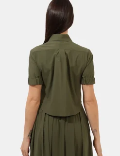 Camicia Materica Verde