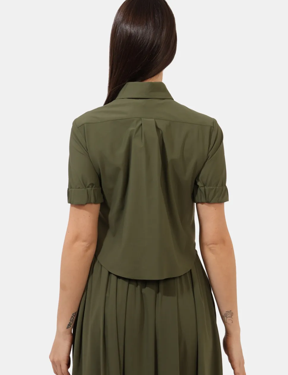 Camicia Materica Verde