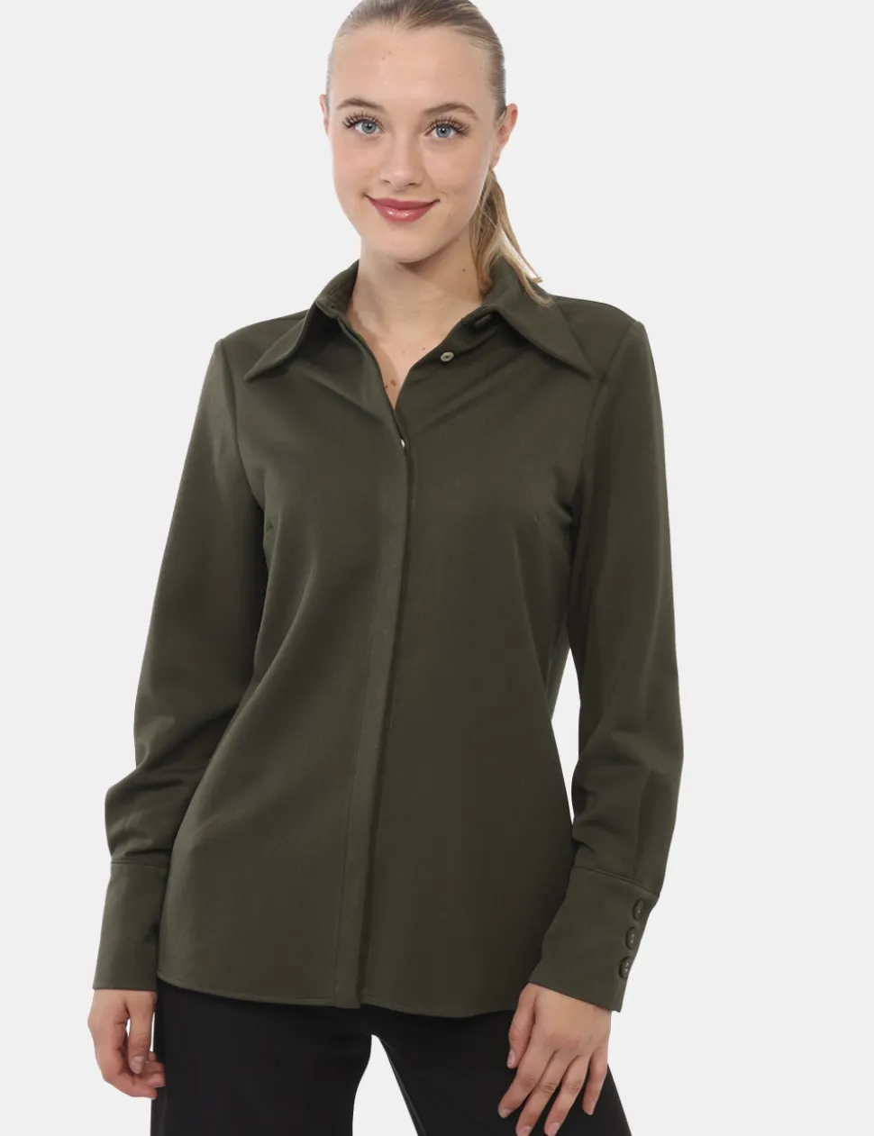 Camicia Materica Verde