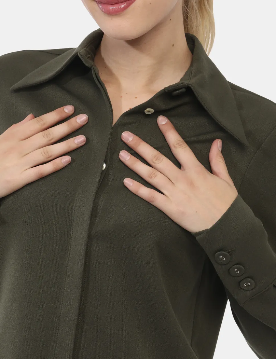 Camicia Materica Verde