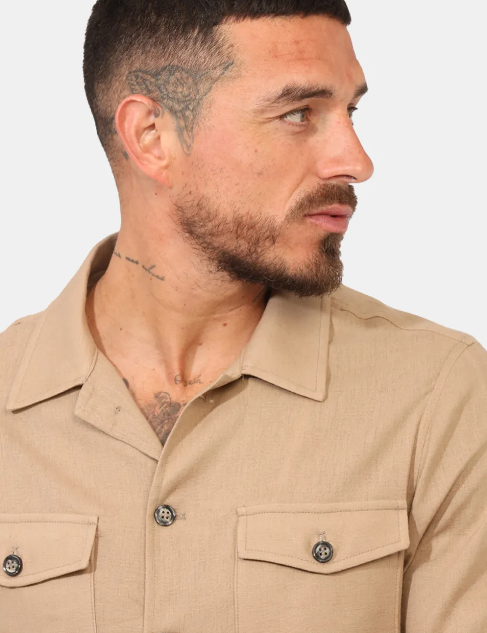 Camicia Prj22. Beige