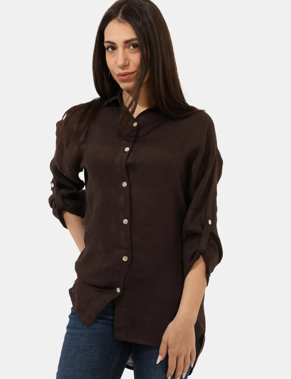 Camicia Rue De Clerie Marrone