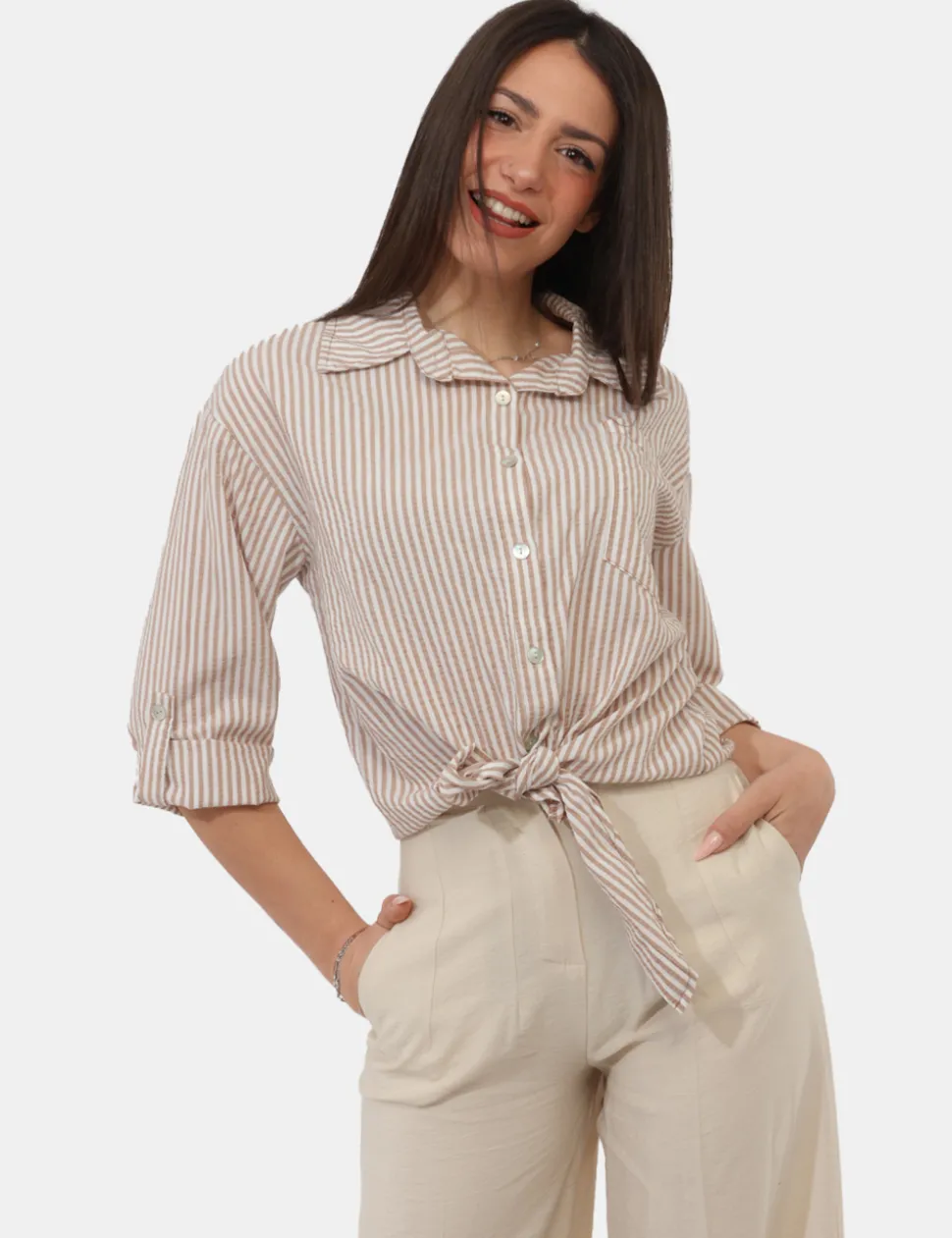 Camicia Rue De Clerie Marrone