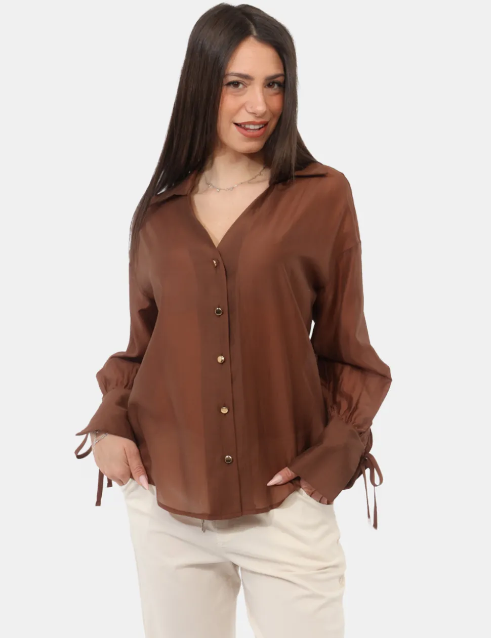 Camicia Rue De Clerie Marrone