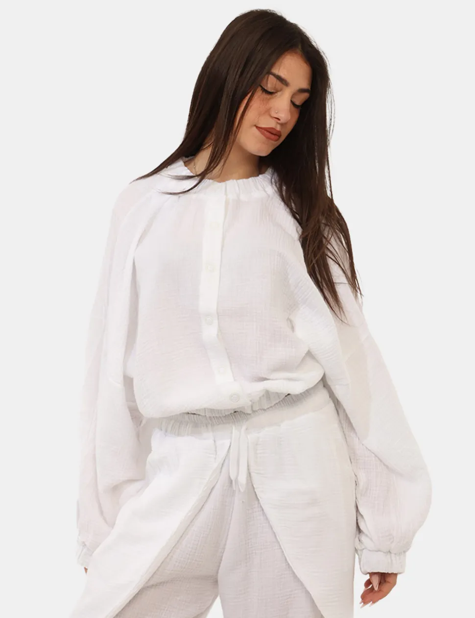 Camicia Via Delle Rose Bianca