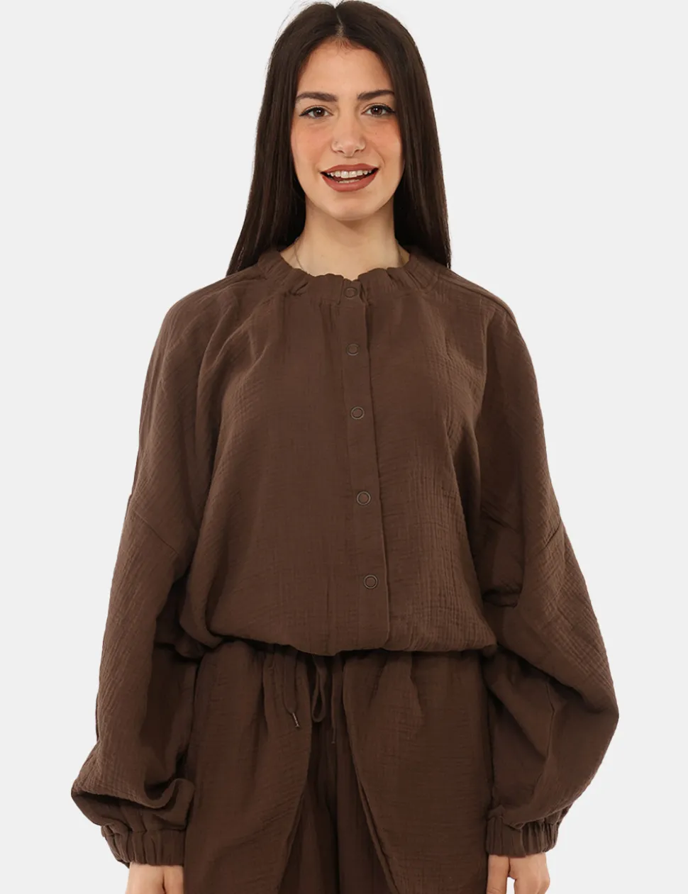 Camicia Via Delle Rose Marrone