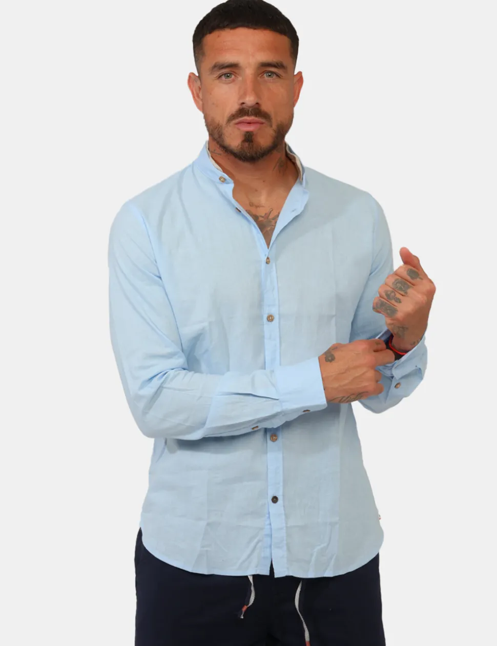Camicia Yes Zee Azzurra