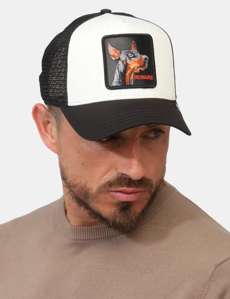 Cappello con visiera Goorin Bianco