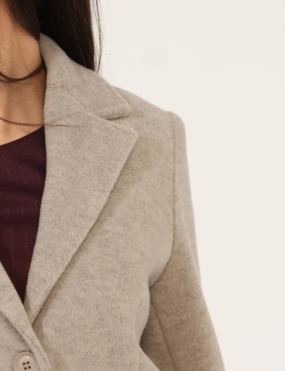 Cappotto Materica Beige
