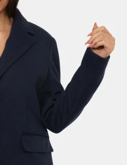 Cappotto Materica Blu