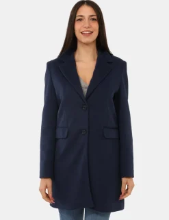 Cappotto Materica Blu