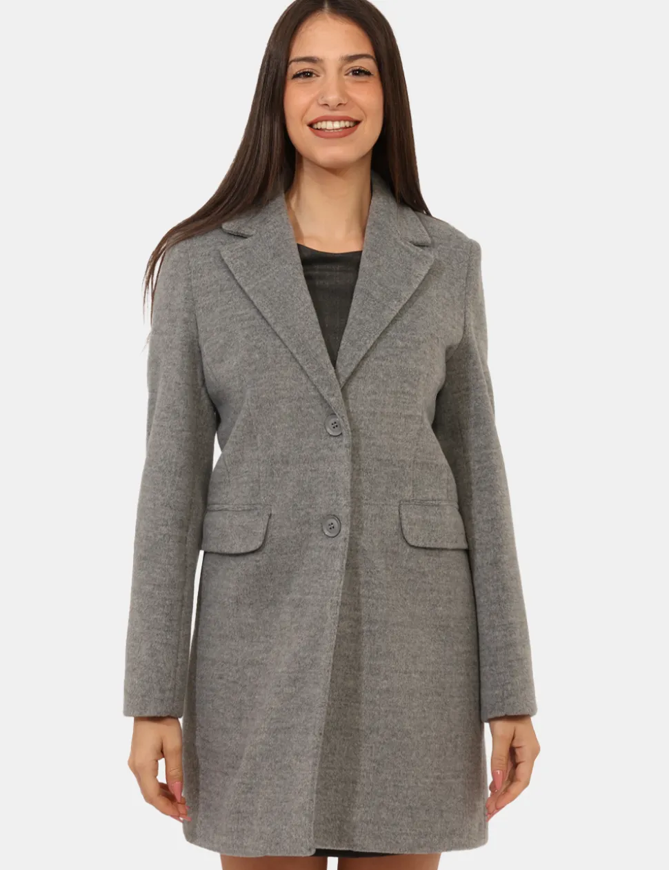 Cappotto Materica Grigio